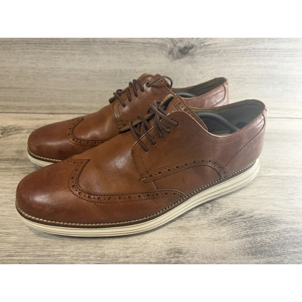 Cole Haan Originalgrand Wingtip Oxford Dress Shoes Men's Size 12 Brown C26471